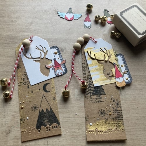 Diy Noël, un marque-page cerf et grelot pour Noël.