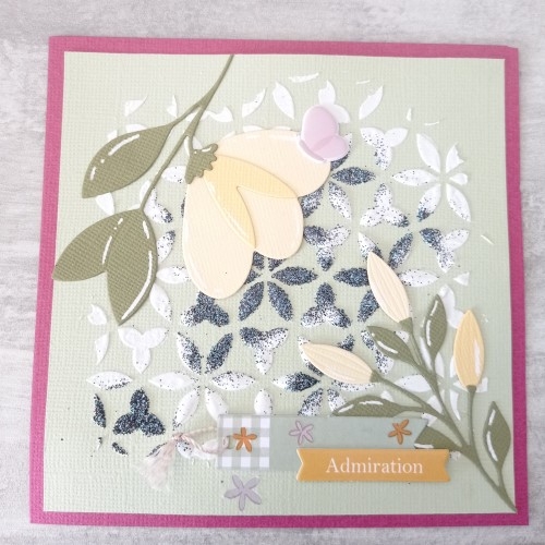 Créez une carte "admiration" aux couleurs du printemps