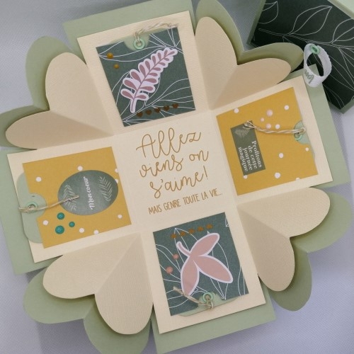Créez une boite à explosion décorée de pochettes surprises pour la Saint-Valentin
