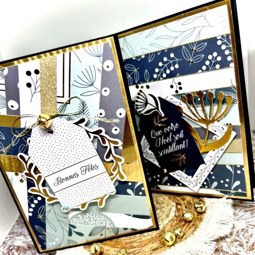 Des cartes et des menus de Noël avec vos chutes de papiers foil Splendid Christmas