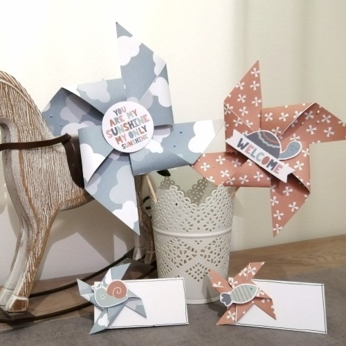 Créez des moulins à vent pour votre déco de baby shower