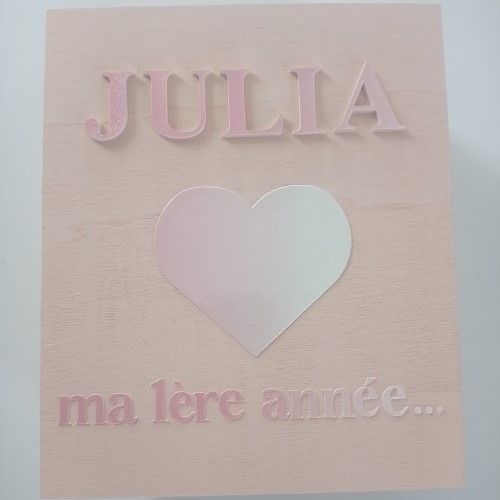 Une boite cadeau souvenir pour l'album de Julia