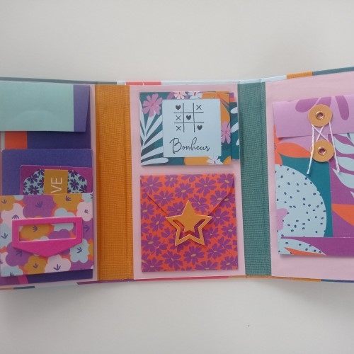 Happy mail kit papeterie Colorblock
