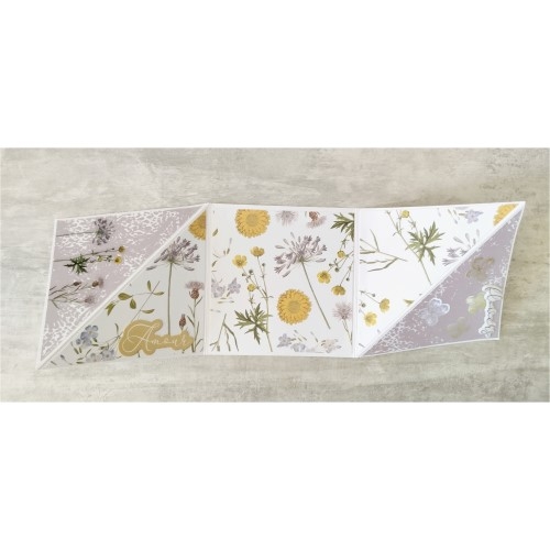 Une carte scrap, collection botanica