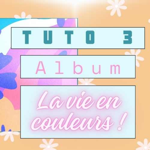 Préparation des pages, pochettes et inserts de l'album la vie