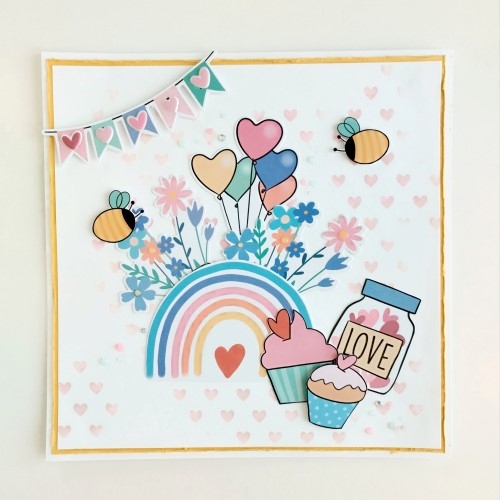 Une page  scrap d'anniversaire format xl