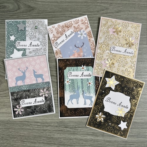 Des cartes &agrave; la cire &agrave; dorer pour scrap