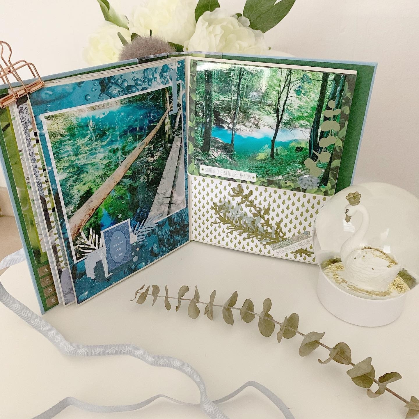 Tuto mini-album de vacances en cartonnettes scrapbooking 