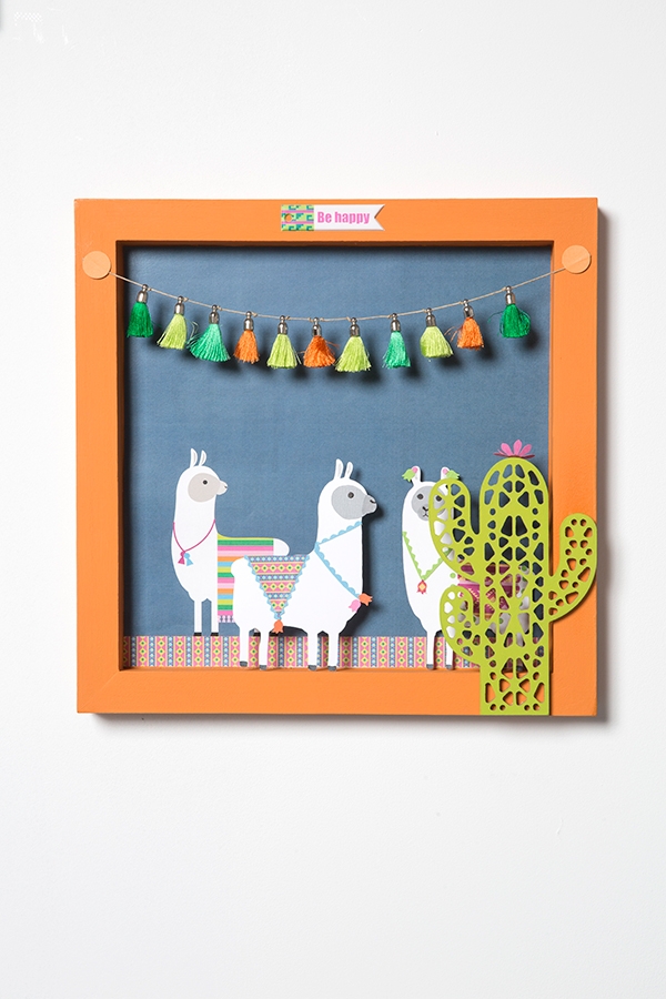 Décoration DIY Alpaga - Cadre 30x30