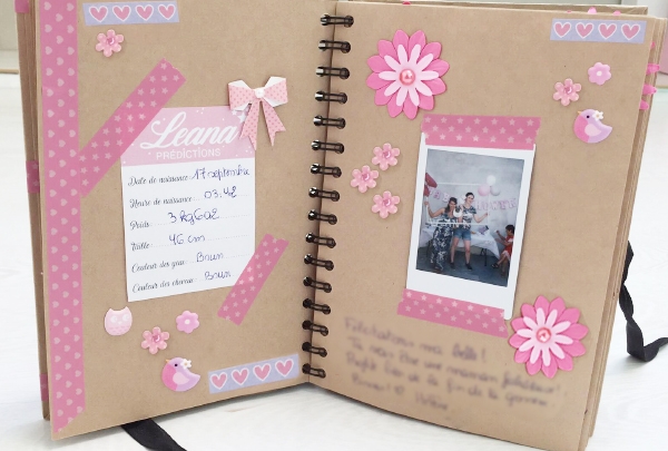 Livre d'or baby shower fille
