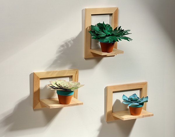 Plantes grasses en papier