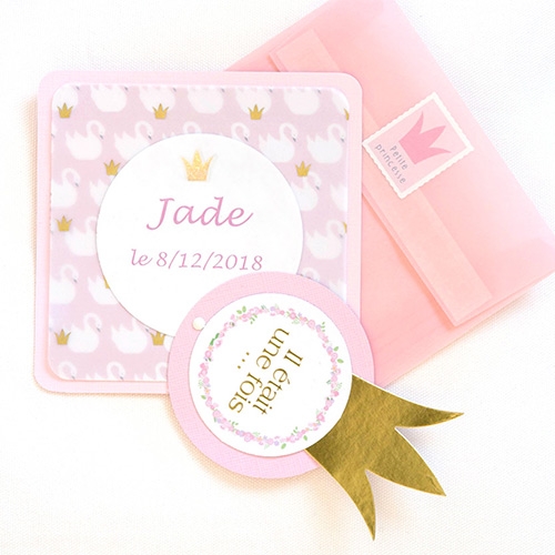 faire-part de naissance cygne 