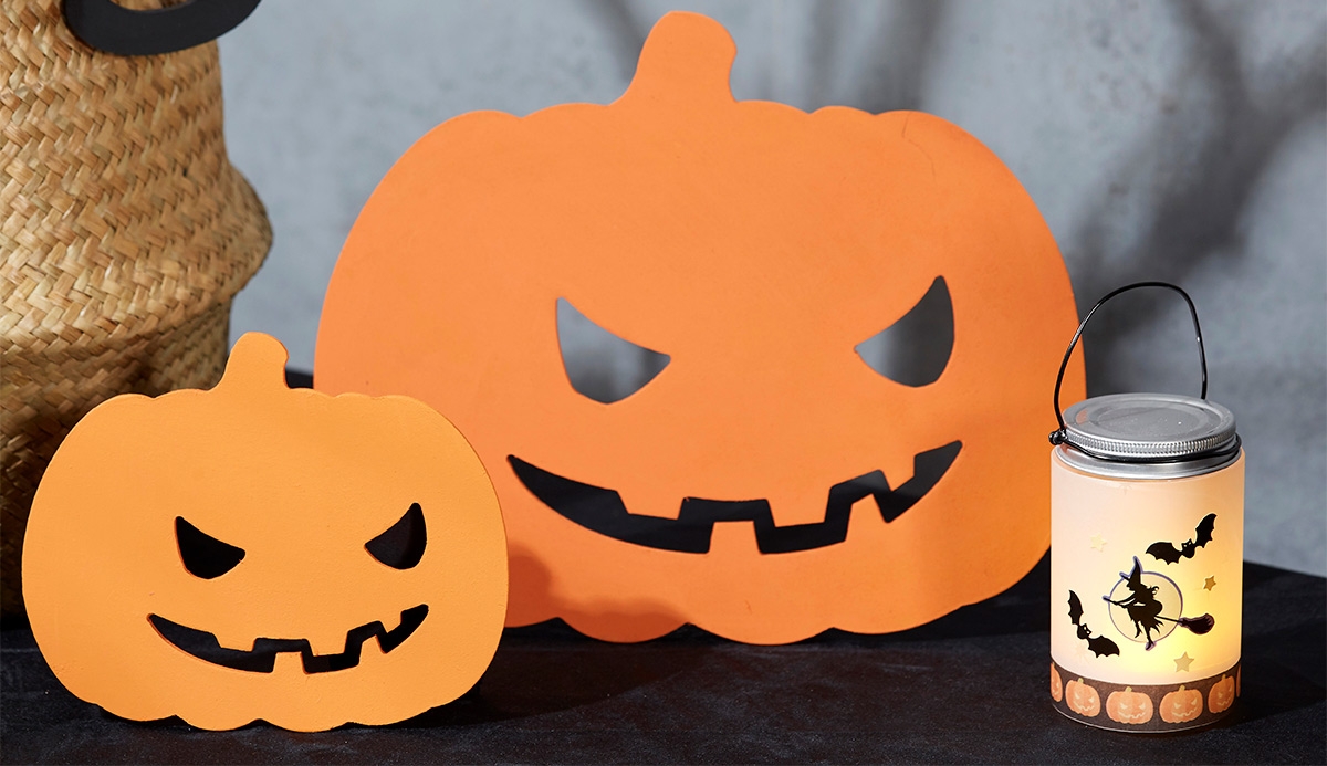 Lanterne d'Halloween faite main