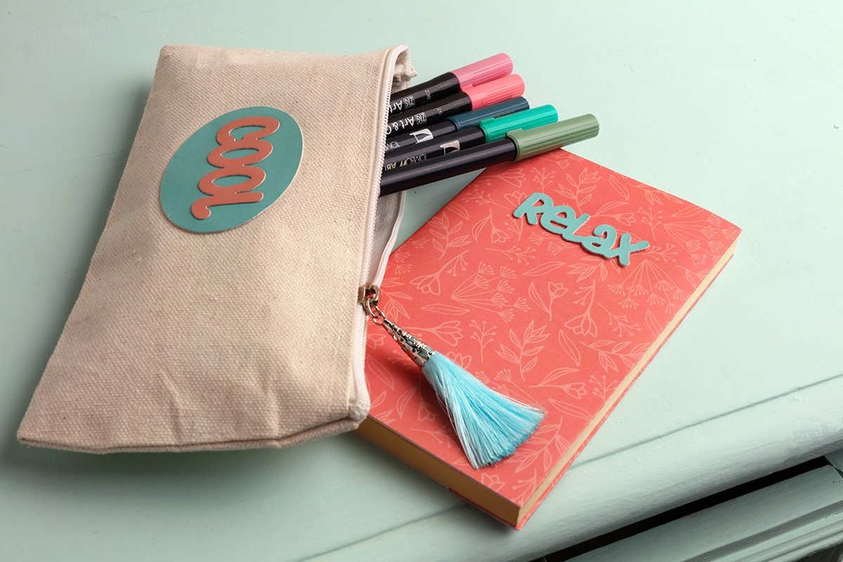 Personnaliser une trousse en tissu