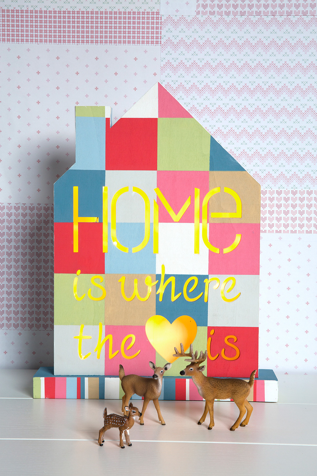 Maison lumineuse led - Home is where the heart is