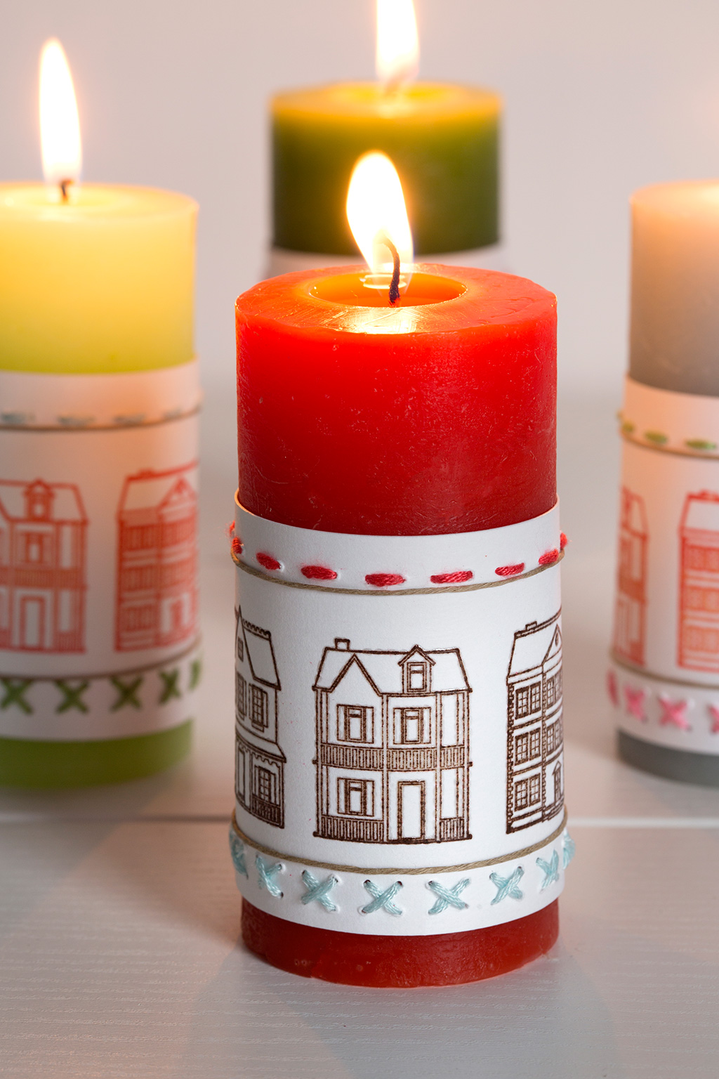 Décoration de bougies pour Noël
