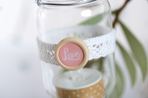 Bougeoir de mariage fait main - Love Story Artemio