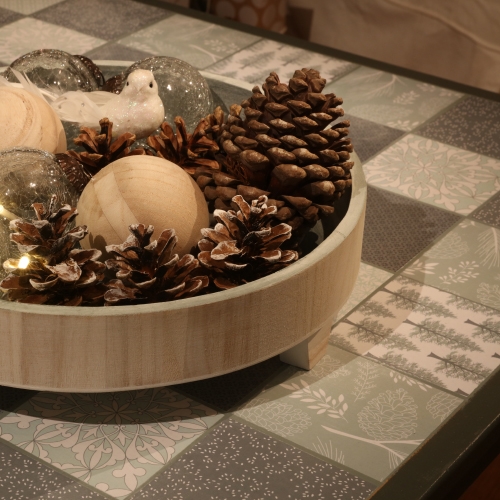 Table customisée Misty Winter