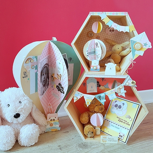 Décoration anniversaire bébé sur le thème montgolfière 