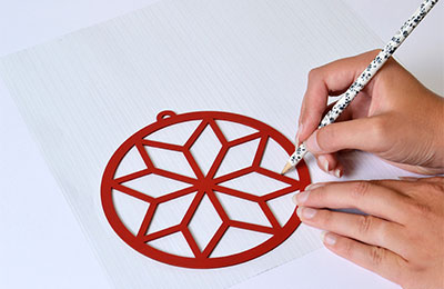 Tuto - boule poinsettia