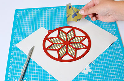 Tuto - boule poinsettia