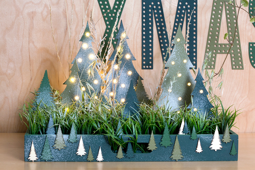 Déco de Noël - Plateau végétal