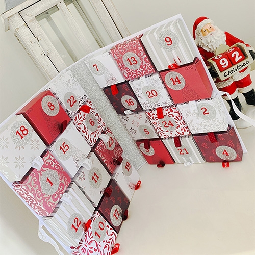Tuto scrapbooking- Calendrier de l'Avent en papier