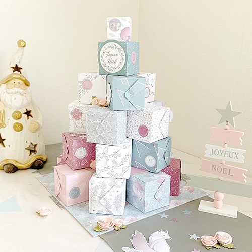 Faire un calendrier de l'Avent avec une punch board we r memory keepers