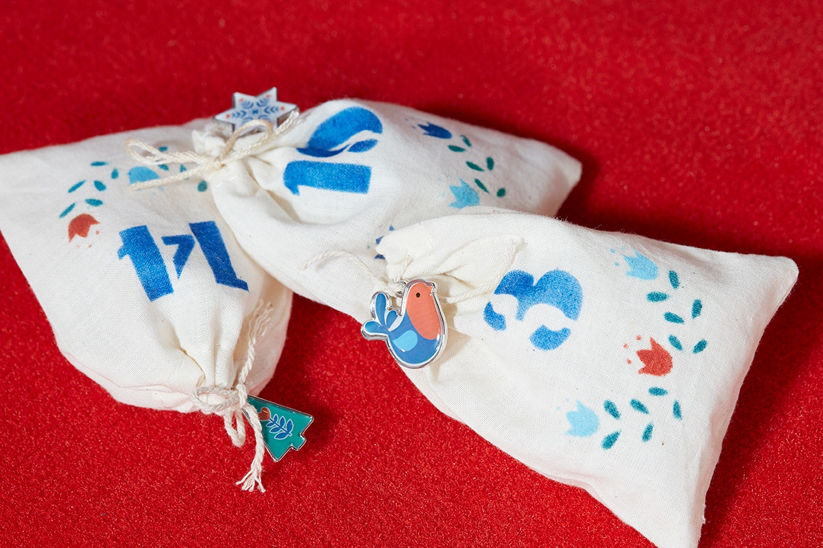 Sachets cadeaux pour calendrier de l'Avent