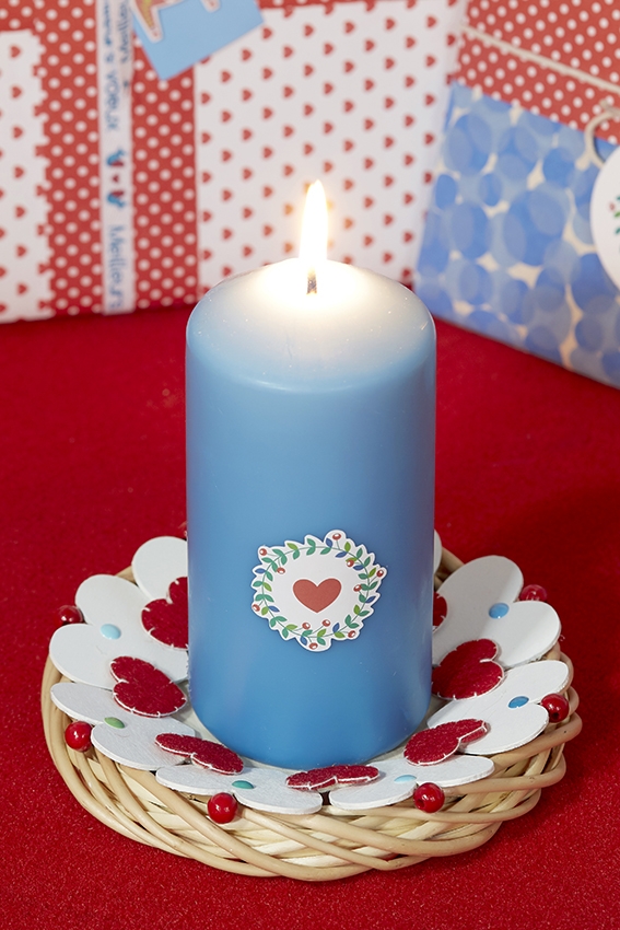 Décoration de bougie de Noël