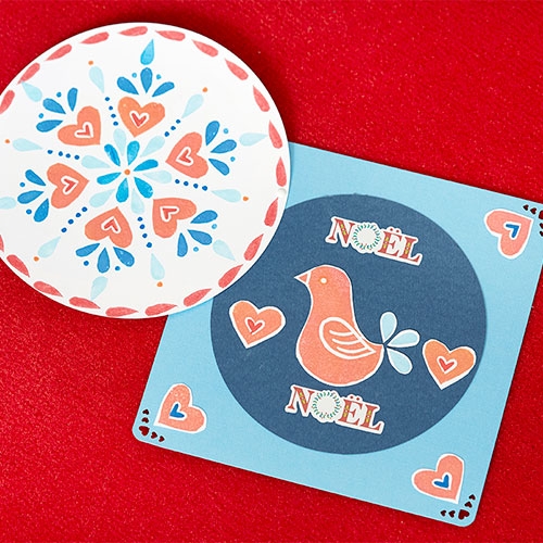Carte de Noël folk Artemio