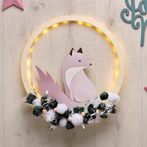 Couronne de Noël lumineuse Isatis Artemio