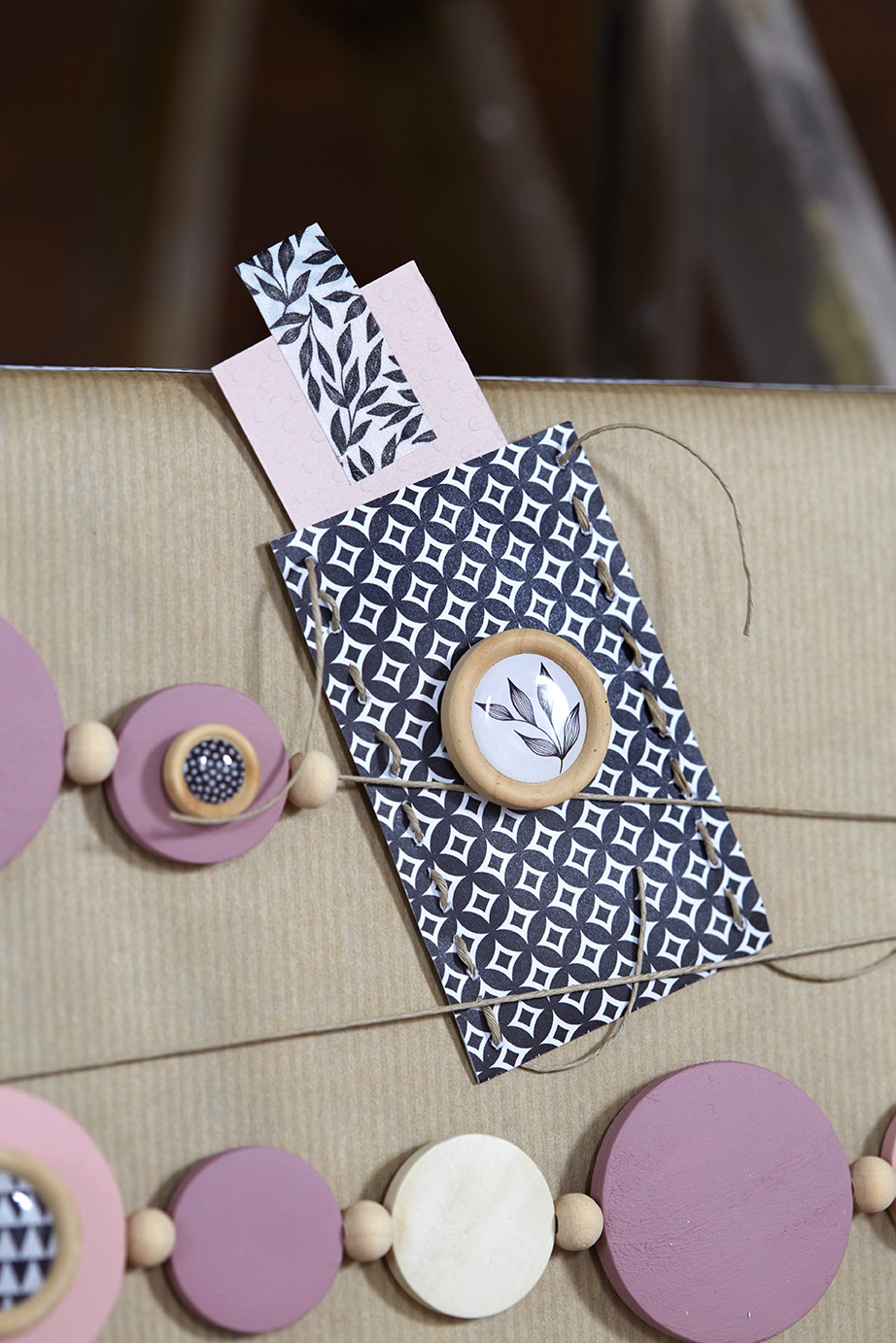 cadeau décoré de perles