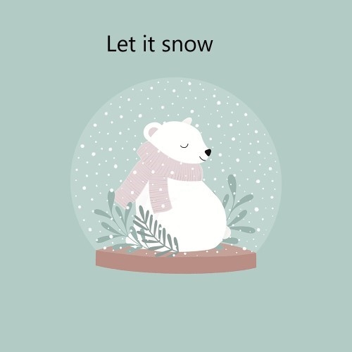 Collection scrapbooking home deco Let ti snow Artemio
