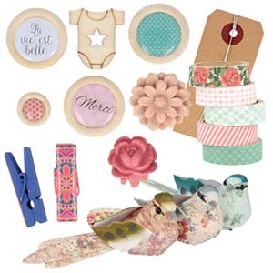 Embellissements scrapbooking et home déco