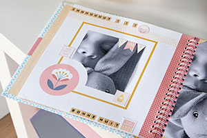 Album scrapbooking naissance