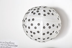 Décoration au tampon - Boule japonaise