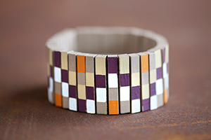 Bracelet ethnique - perles en bois
