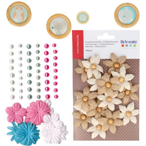 Embellissements scrapbooking