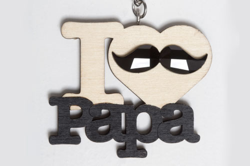 Porte-clés i love papa