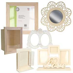Cadres et miroirs à décorer