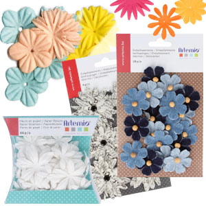 Fleurs scrapbooking