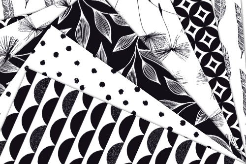 Bloc de papiers scrap Black and White